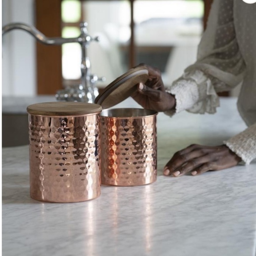 NIB Uncommon James | Hammered Copper Canister Set